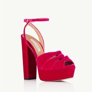 Like new Aquazzura Mira Plateau 140mm platform sandals 38 $795